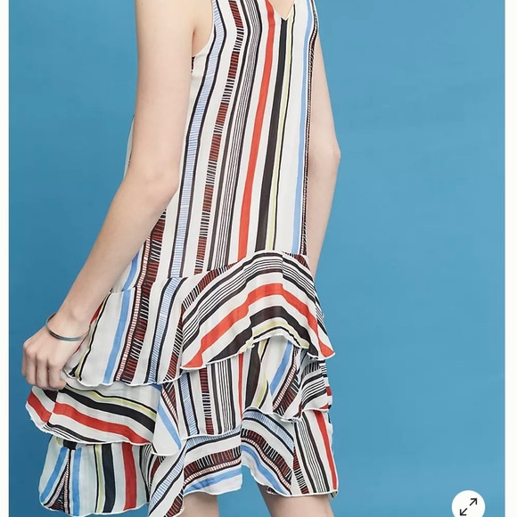 NWT Eva Franco Milana Striped Dress 0P - Picture 11 of 11